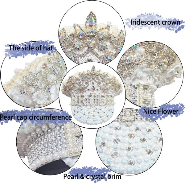 Iridescent crown Diamond hat（Designer Collection） - Image 6