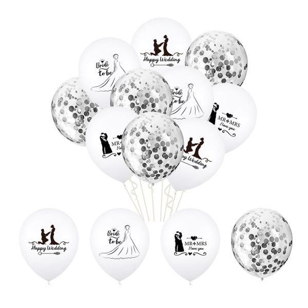 White and Nude Team Bride Hen Party Balloon Bundle Pack of 16 - Image 4