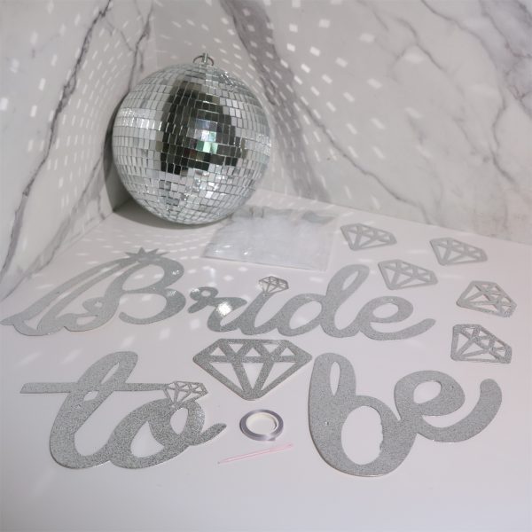 Silver Bride to Be Hen Party Bunting Decoration - Image 2