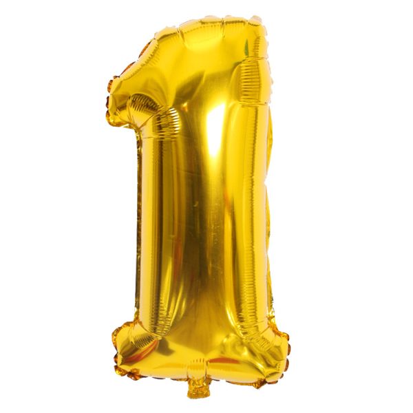 90cm large digital aluminum balloon 40 inch gold silver rose gold birthday aluminum foil helium balloon wholesale - Image 4