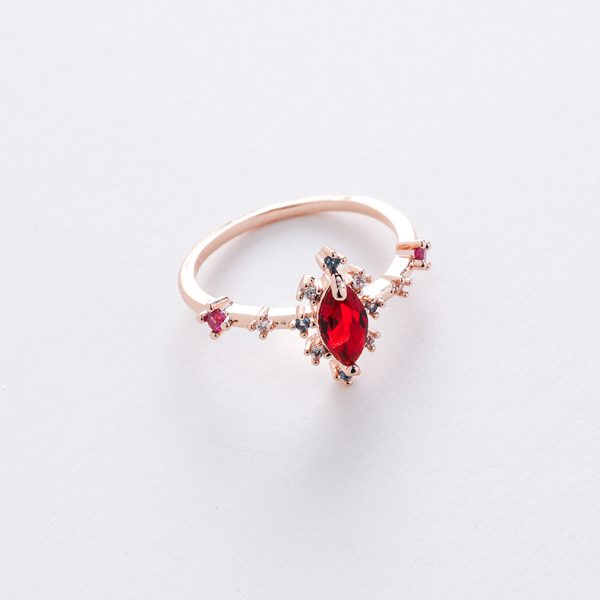 Korean style new style micro-inlaid crystal Zircon ring sweet French elegant flowers ring online influencer pop ornament - Image 6