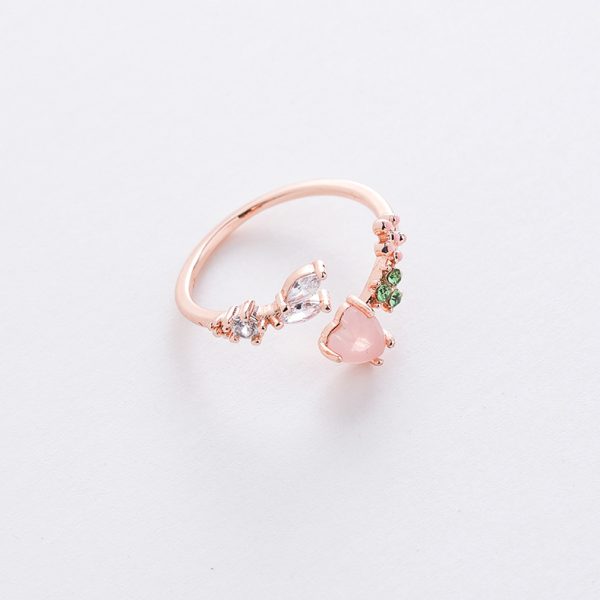 Korean style new style micro-inlaid crystal Zircon ring sweet French elegant flowers ring online influencer pop ornament - Image 20