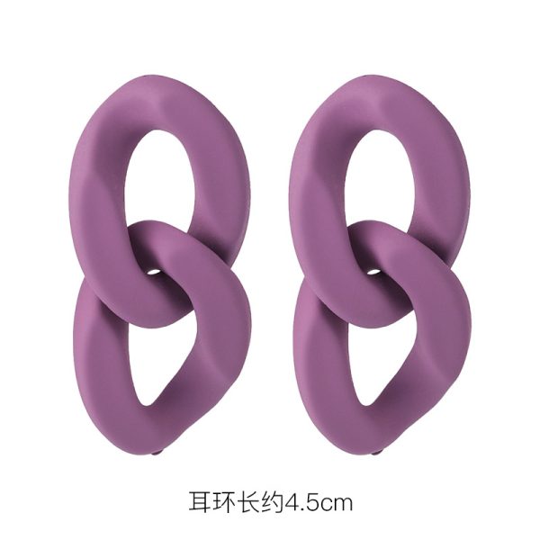 925 silver pin earrings 2023 new trendy purple simple and fresh stud earrings Korean style hot selling flowers earrings - Image 7