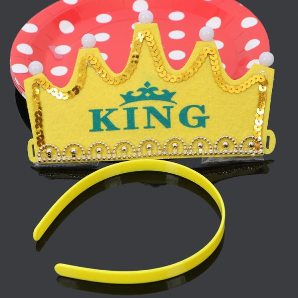 Baby birthday hat luminous crown hat children adult wearable party hat full-year arrangement decorative supplies - Image 7
