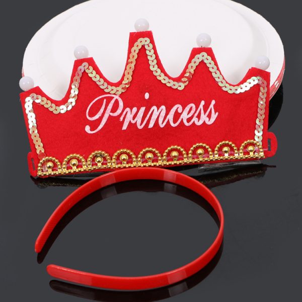 Baby birthday hat luminous crown hat children adult wearable party hat full-year arrangement decorative supplies - Image 13