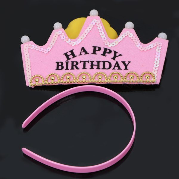 Baby birthday hat luminous crown hat children adult wearable party hat full-year arrangement decorative supplies - Image 12