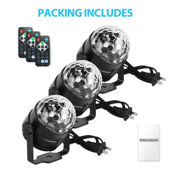 Party Lights, DJ Disco Ball Strobe 7 Colors Sound Activated Stage Light with Remote Control for Karaoke, Kids, Festival Celebration Birthday Xmas Wedding Bar Club - Image 7