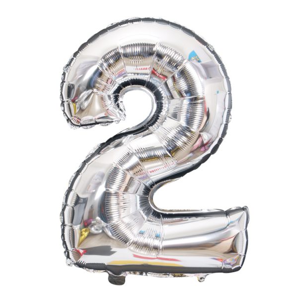 Wedding celebration wedding room decoration balloon 32-inch large number balloon birthday banquet party decorative aluminum foil balloon - Image 17