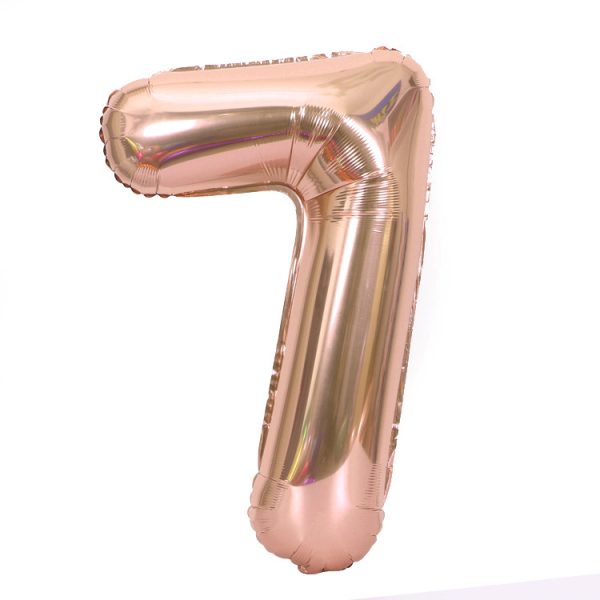 90cm large digital aluminum balloon 40 inch gold silver rose gold birthday aluminum foil helium balloon wholesale - Image 30