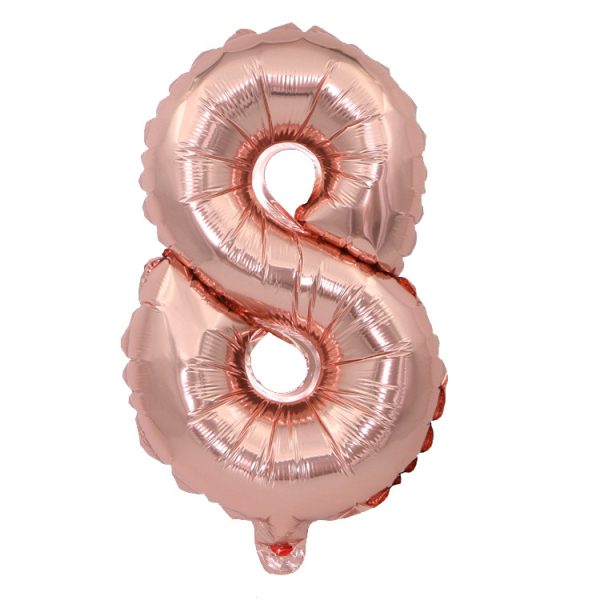 Wedding celebration wedding room decoration balloon 32-inch large number balloon birthday banquet party decorative aluminum foil balloon - Image 33