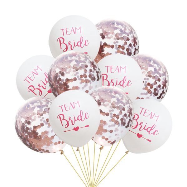 team bride transparent confetti balloon - Image 7