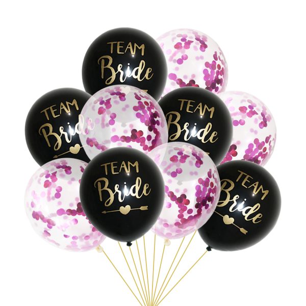 team bride transparent confetti balloon - Image 18