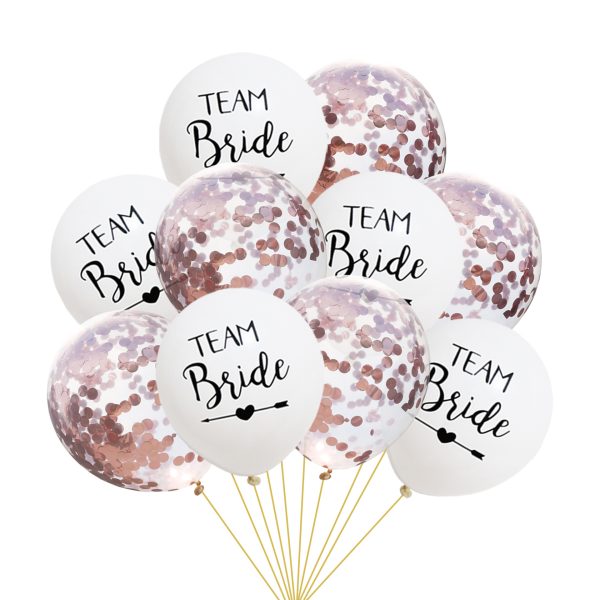 team bride transparent confetti balloon - Image 11