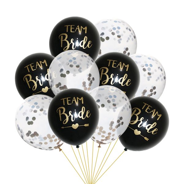 team bride transparent confetti balloon - Image 17