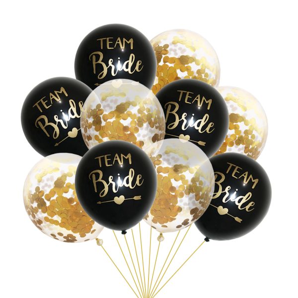 team bride transparent confetti balloon - Image 20