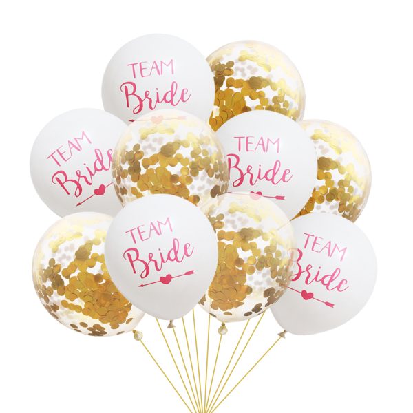 team bride transparent confetti balloon - Image 8