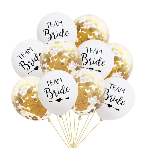 team bride transparent confetti balloon - Image 12