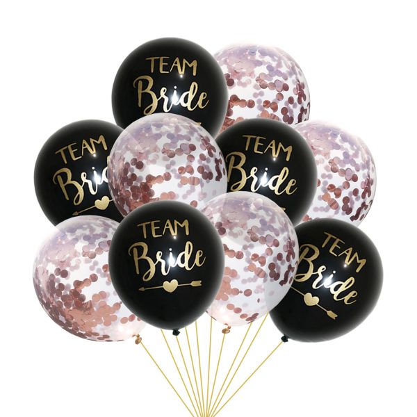 team bride transparent confetti balloon - Image 19