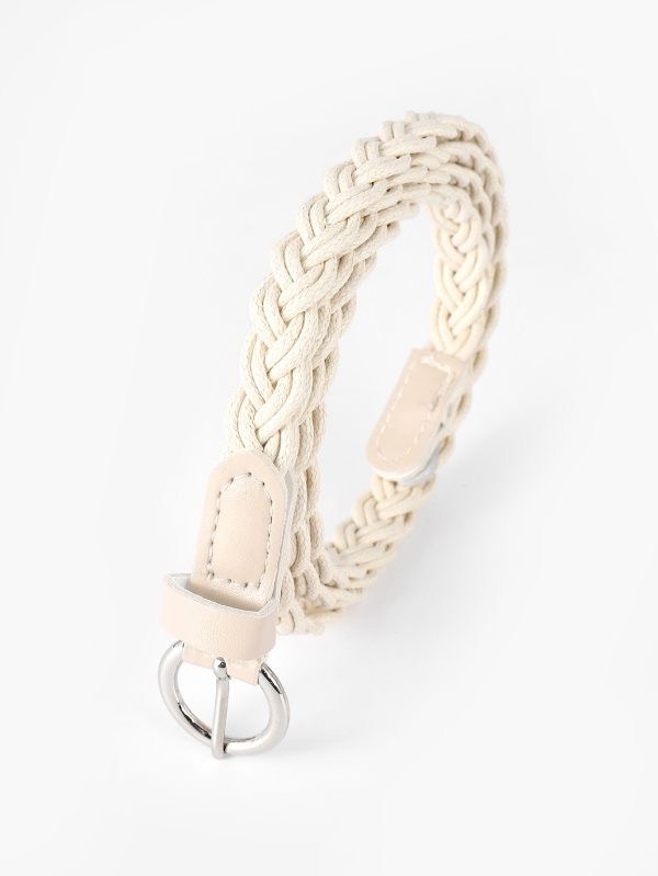 Wholesale women's woven belt Korean style all-match casual pin buckle hemp rope belt with dress decoration pant belt - Image 6