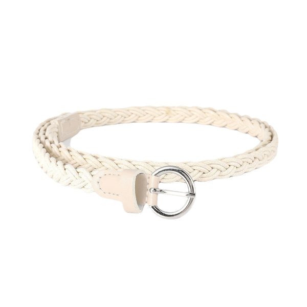 Wholesale women's woven belt Korean style all-match casual pin buckle hemp rope belt with dress decoration pant belt - Image 5