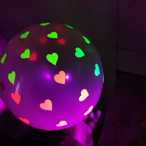 10 Pcs UV Neon Balloons ,Neon Glow Party Balloons UV Black Light Balloons Glow in the dark for Birthday Decorations Wedding Glow Party Supplies Blacklight Reactive Fluorescent Balloons - Image 7