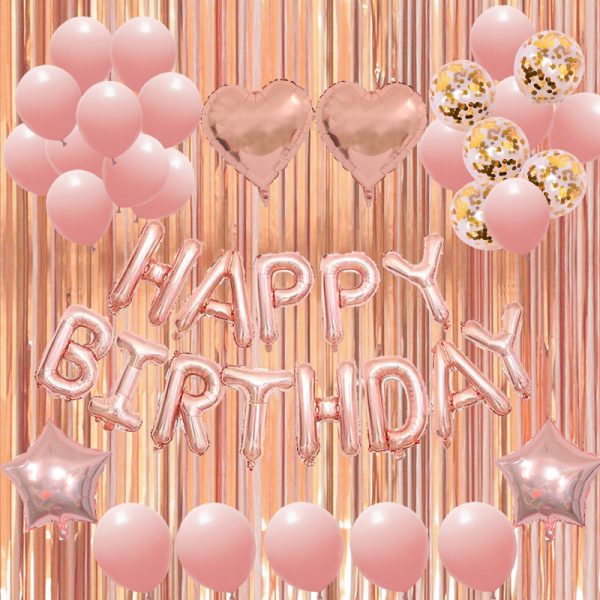 New rose gold birthday suit digital latex theme party festival decoration arrangement aluminum balloon wholesale - Image 6