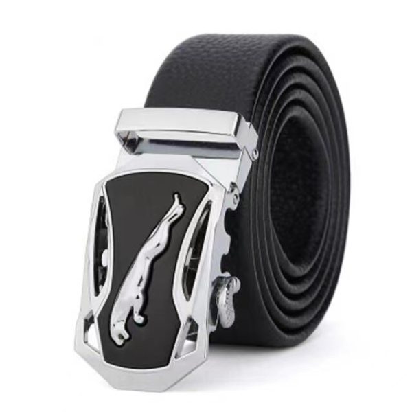 Men's alloy Comfort Click belt fashion all-match business Belt men's casual commuter two-layer cowhide pant belt - Image 15
