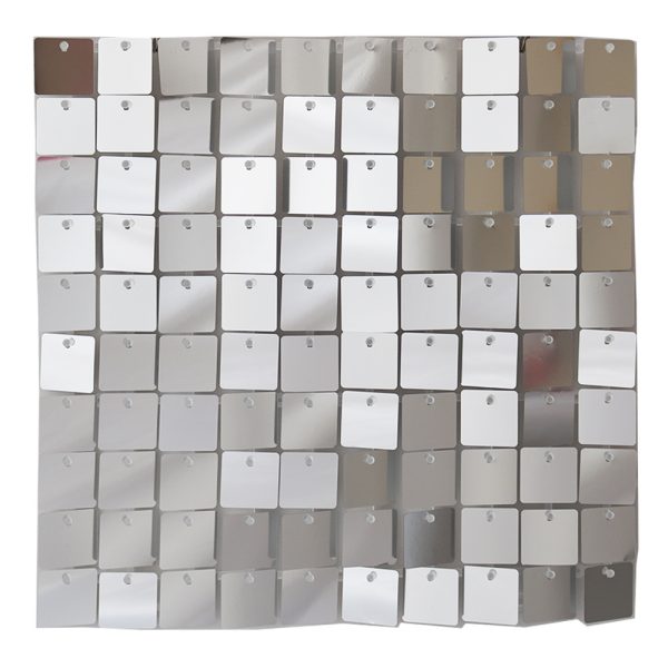 Pneumatic plate pneumatic buckle plate birthday party background wall transparent grid snap-on type baseplate-free installation - Image 3