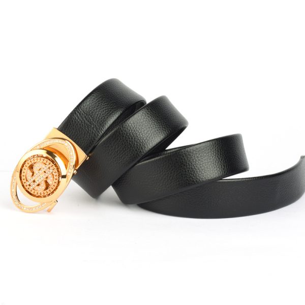 Summer alloy automatic buckle belt men's business casual pants belt new high-end personality fashion belt - Image 4