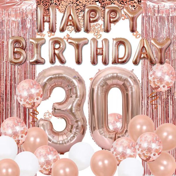 Cross-border 18 21 30 40 years old rain silk sequins paper scrap birthday balloon set adult ceremony party decorations arrangement - Image 8