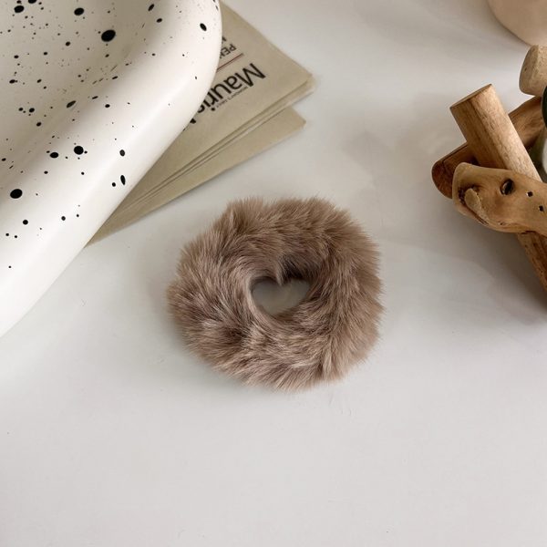 Autumn and Winter plush large intestine hair band female South Korea Internet celebrity hair elastic band hair rope elegant headdress headband hair accessories female - Image 9