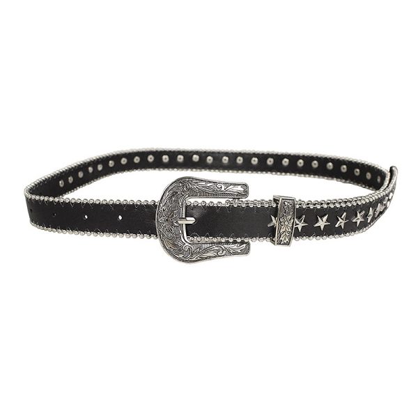 Wholesale European and American temperament Wild Metal thin belt women's punk jeans belt decorative rivets niche pant belt