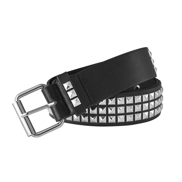 European and American square bead Pyramid Belt punk rock wind y2g Rivet Belt personality belt Millennium hot girl