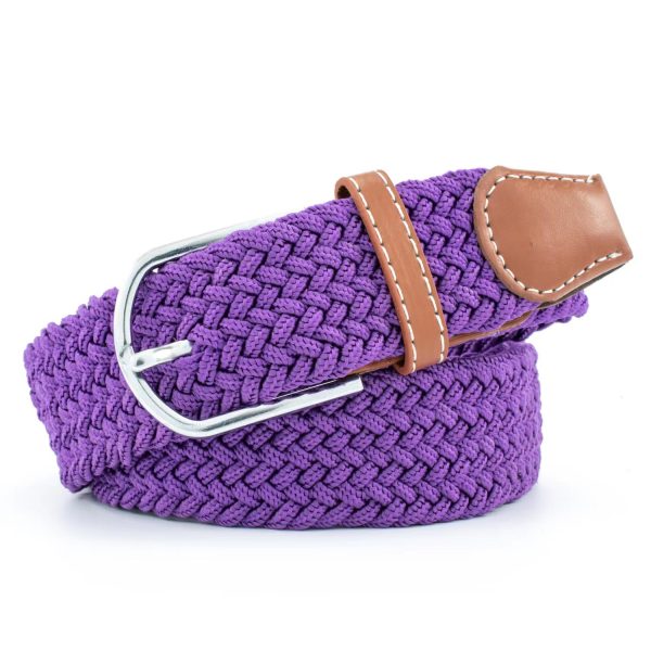 Elastic elastic woven belt cross-border summer non-hole canvas belt simple alloy pin buckle belt wholesale - Image 9