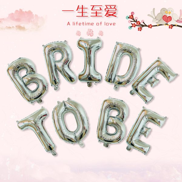 Cross-border proposal rose gold bride to be balloon set bride-to-be wedding decoration letters balloon set - Image 8