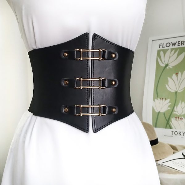 Cross-Border sold jewelry European and American punk personality wide belt female trend fashion waist seal fashion accessories ornament belt - Image 2