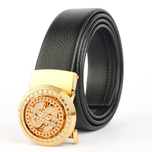 Summer alloy automatic buckle belt men's business casual pants belt new high-end personality fashion belt