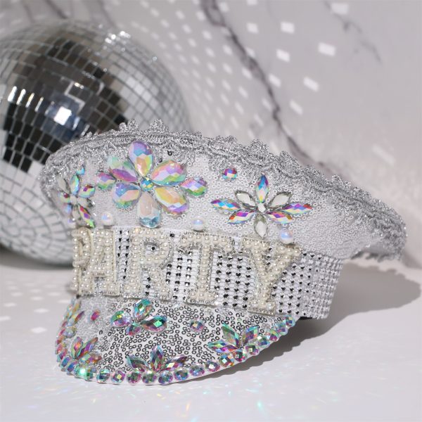 Handmade Gorgeous Diamond Hat LUCKYSTARDOM CUSTOMIZED PARTY HAT - Image 3